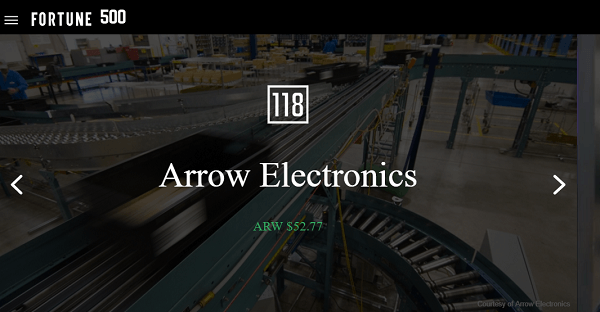 Arrow prodaja elektroniko in ima v lasti več kot 50 medijskih lastnosti.