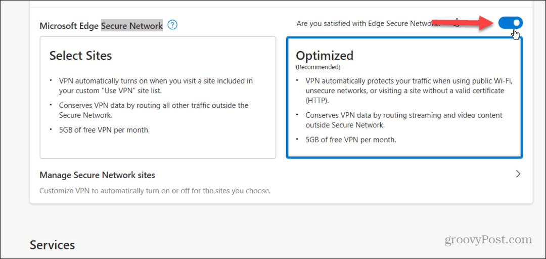 Kako omogočiti in uporabljati Microsoft Edge VPN