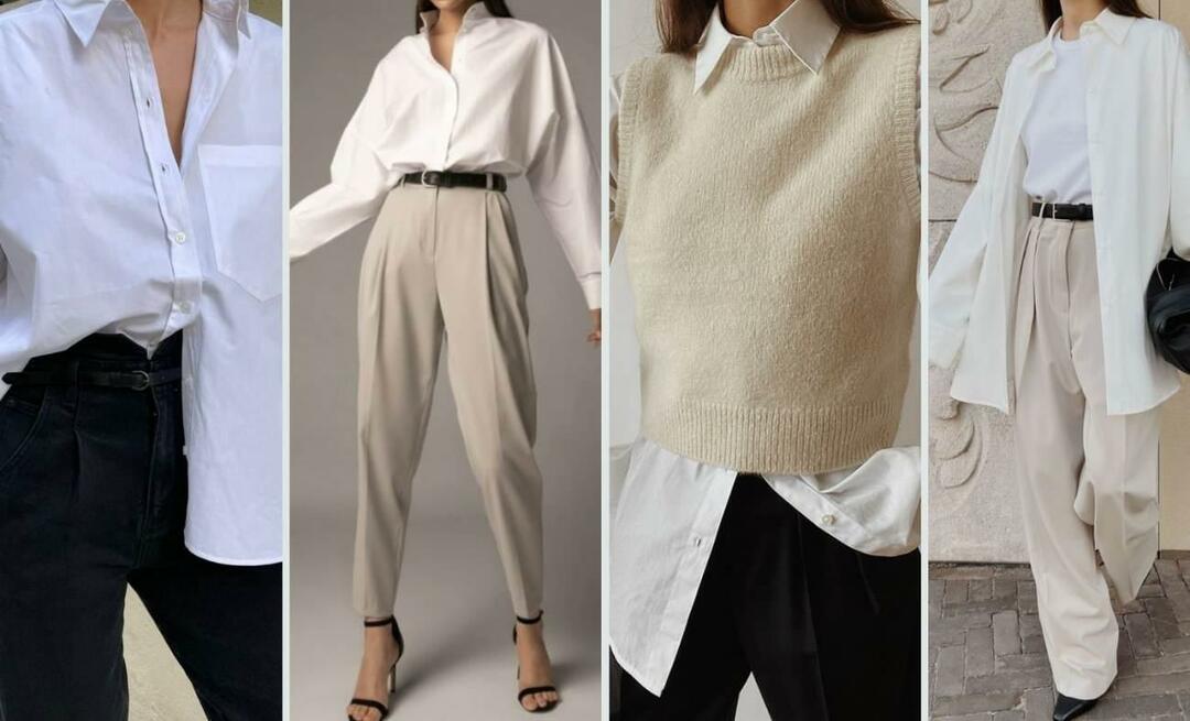 5 različnih stilov kombinacij belih srajc, posebnih za jesensko sezono!