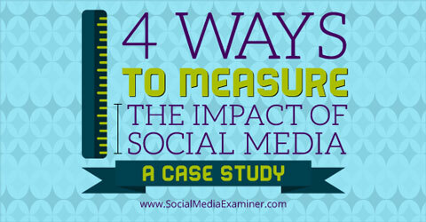izmeriti vpliv socialnih medijev