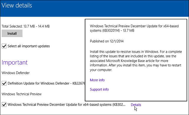 Posodobitev sistema Windows 10 za december