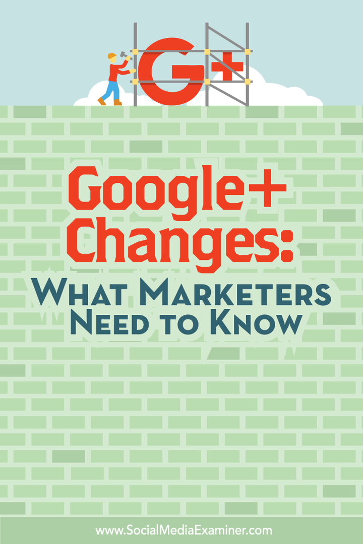 kaj morajo tržniki vedeti o spremembah Googla +