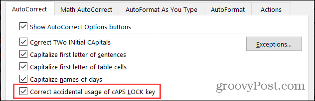 Samodejno popravi Caps Lock v sistemu Windows
