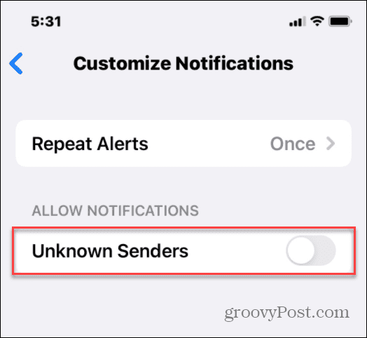 Skrij neželena sporočila neznanih pošiljateljev na iPhoneu