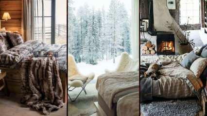 Kako narediti zimsko dekoracijo v spalnici? 2023 dekoracija spalnice