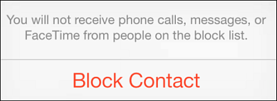 Blokiraj klicatelje iOS 7
