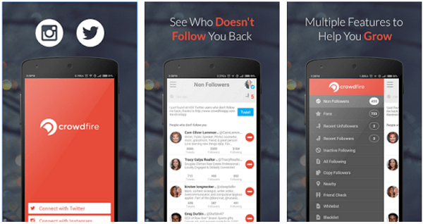 Crowdfire vam pomaga objavljati na Twitterju in Instagramu, upravljati svoje sledilce in še več.
