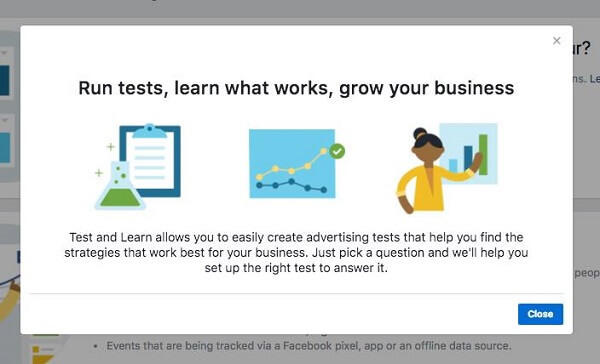 Facebook Business Manager je predstavil novo orodje za preizkušanje in učenje.