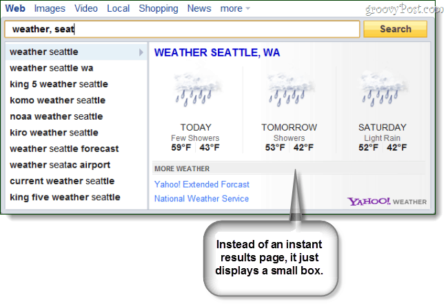 Yahoo sproži "Search Direct" kot odgovor na Google Instant