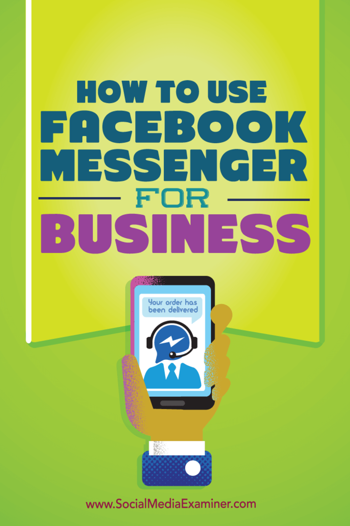 Kako uporabljati Facebook Messenger za podjetja: Izpraševalec socialnih medijev