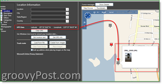 Microsoft Pro Photo Tools GPS Dodajte metapodatke za GEO: groovyPost.com