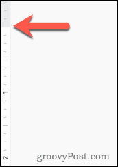 Ravnilec roba zgornje strani v Google Dokumentih