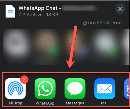 možnosti izvoza WhatsApp