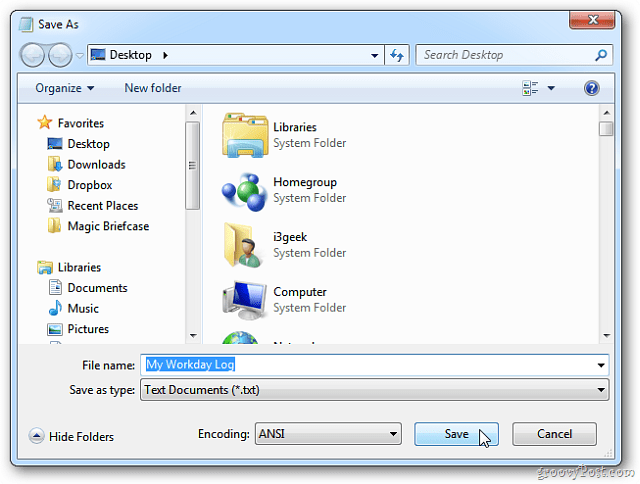 Beležnica sistema Windows: Ustvarite dnevnike s časovnim žigom