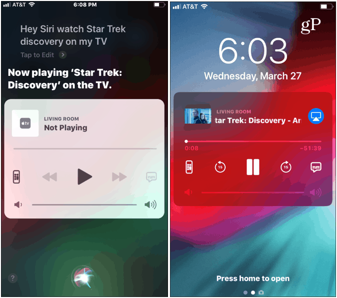 Uporabite Siri z Apple TV iz iPhone