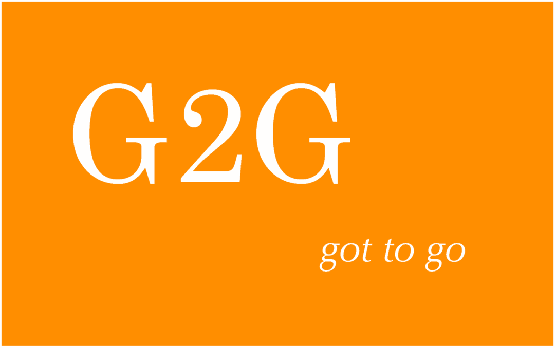 Kaj pomeni G2G in kako ga uporabljate?