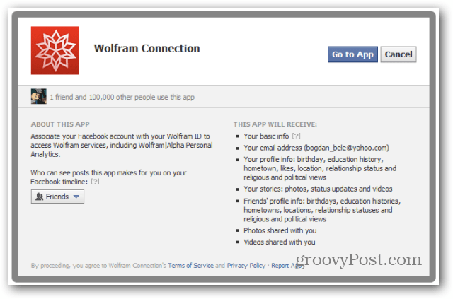 wolfram alfa facebook poročilo facebook pojdi na aplikacijo