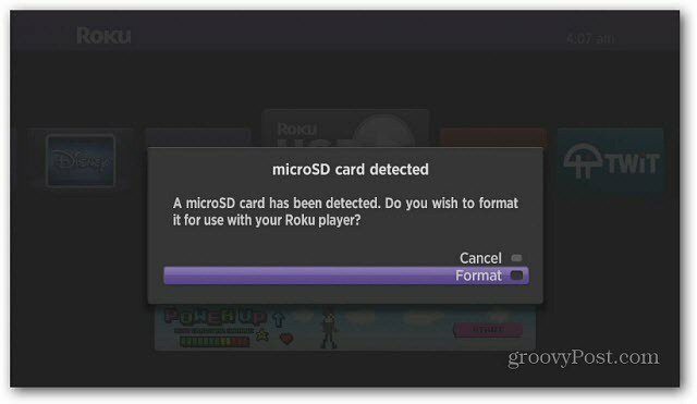 Zaznana kartica microSD