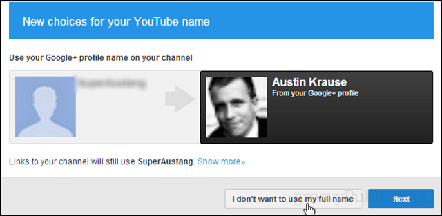 Kako preprečiti, da bi Google v YouTubu zahteval vaše pravo ime