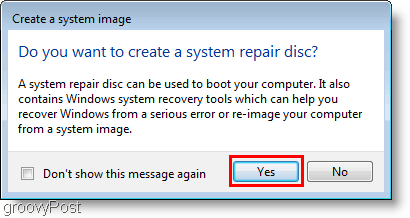 Windows 7: ustvarite sistemsko sliko
