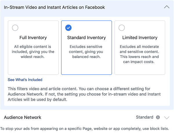 Facebook je predstavil nov filter inventarja, ki bo oglaševalcem olajšal nadzor nad njihovim profilom varnosti blagovne znamke v različnih medijih.