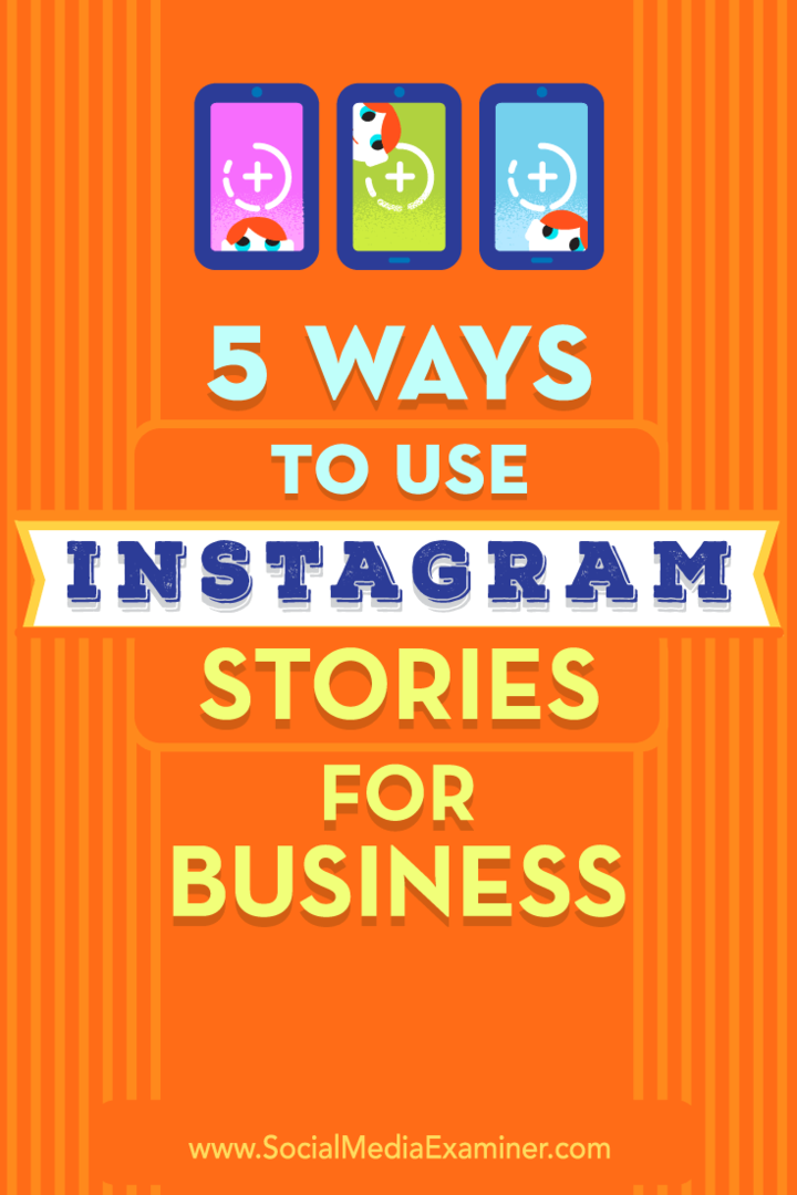 5 načinov za uporabo Instagram Stories za podjetja, Matt Secrist na Social Media Examiner.