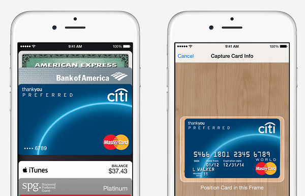 Apple Pay v iOS 8.1