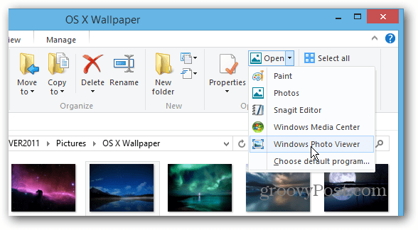 Izberite Program Windows Explorer