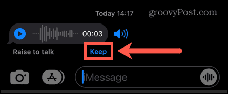 iphone ohrani prejeto zvočno sporočilo