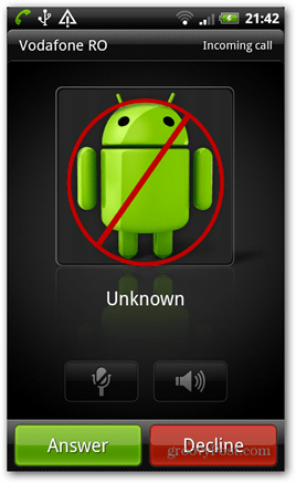 Android: Kako zavrniti klice iz nekaterih stikov