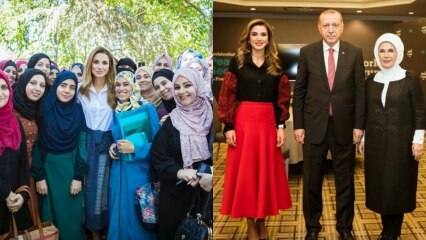Jordanska kraljica Rania Al Abdullah moda in kombinacije