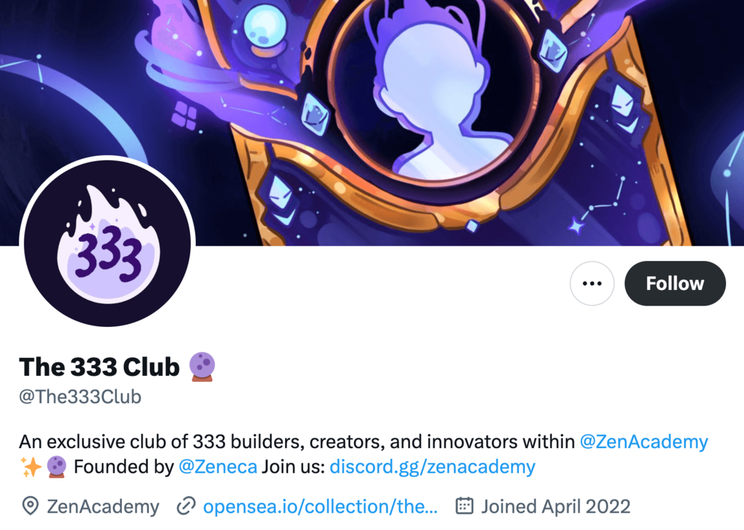zen-academy-333-club-twitter račun
