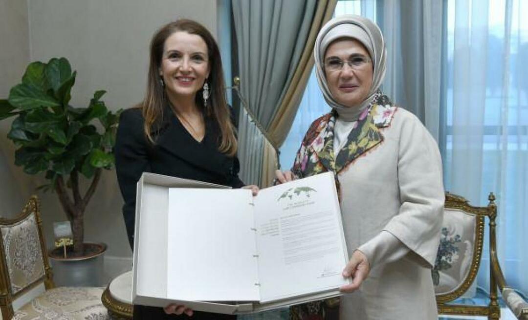 Zahvala Emine Erdogan predstavniku UNICEF-a v Turčiji Regini de Dominicis