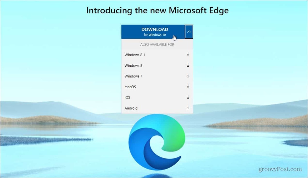 Kako namestiti nov brskalnik Microsoft Edge