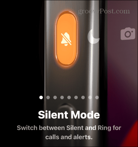 akcijski gumb tihi ali način zvonjenja