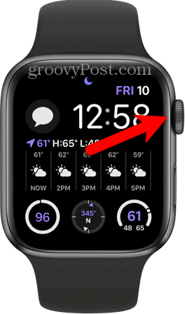 Na Apple Watch pritisnite digitalno krono