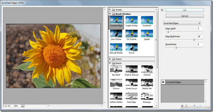 GroovyPost uči Photoshop: Osnove filtrov, vključno z Liquify