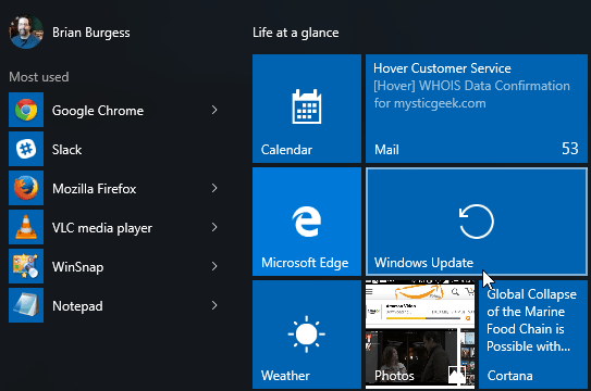 Windows Update Zaženite Windows 10