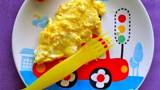 otroški omlet recept