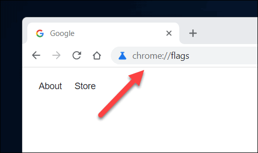 Dostop do menija Chrome Flags