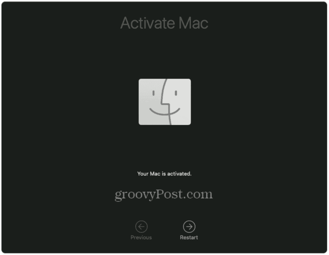 Čisto Namestite macOS Monterey, aktivirajte Mac