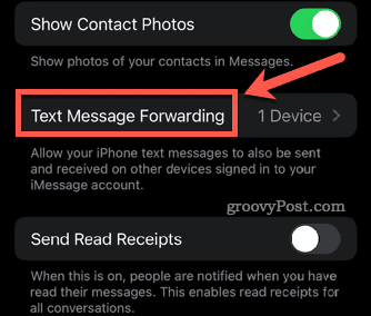 posredovanje besedilnih sporočil iphone