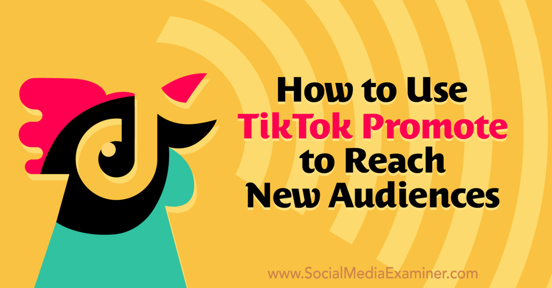 Kako s storitvijo TikTok Promote doseči novo občinstvo v pregledovalniku družbenih medijev.