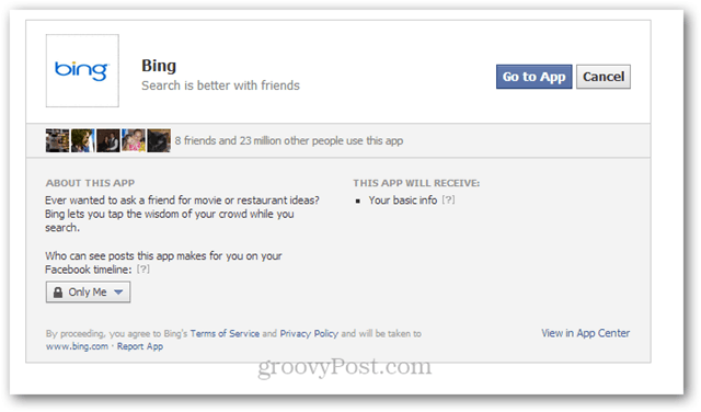 bing facebook aplikacija za ozadje
