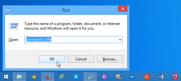 Odpravite program Microsoft Office tako, da ga odprete v varnem načinu