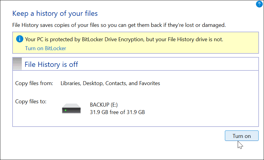 Uporabite zgodovino datotek v sistemu Windows 11