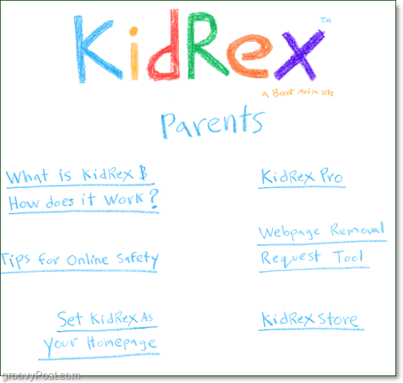 menu staršev kidrex