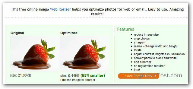 Kako enostavno optimizirati slike za spletno uporabo