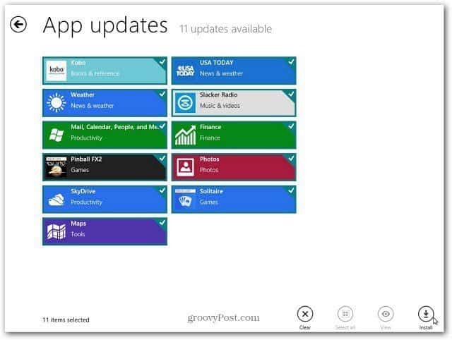 Posodobite aplikacije Windows 8 na enostaven način