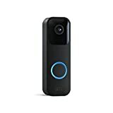Predstavljamo Blink Video Doorbell | Dvosmerna zvočna opozorila, HD video, opozorila o aplikacijah za gibanje in zvonjenje ter omogočena Alexa-žična ali brezžična (črna)